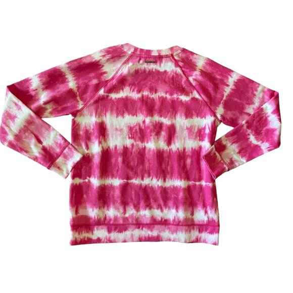 Michael Kors Tie Dye Pullover Top in Electric Pink - Picture 4 of 9